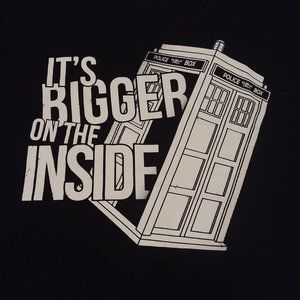 Dr. Who Bigger on the inside Mens XL Graphic Tee
